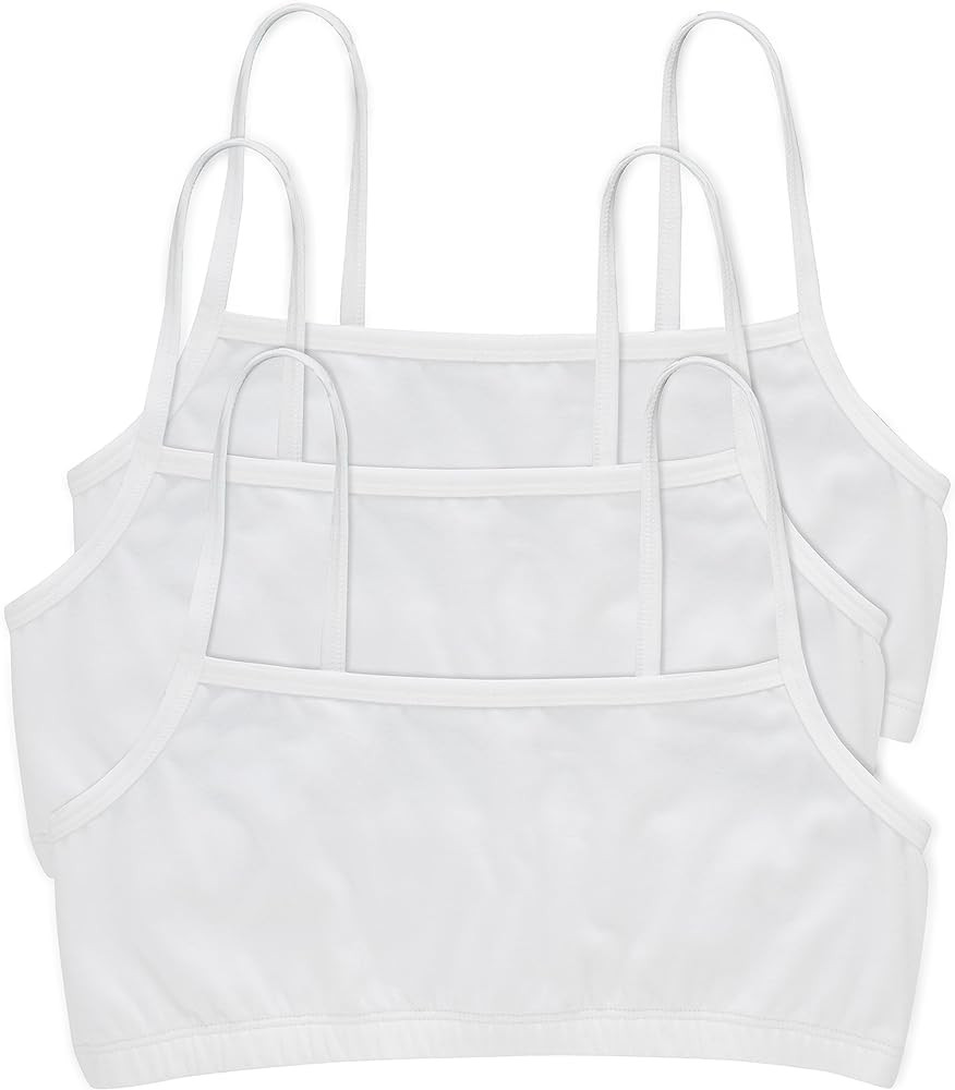 Hanes Women's Cotton String Bralette (3 Pack) | Amazon (US)
