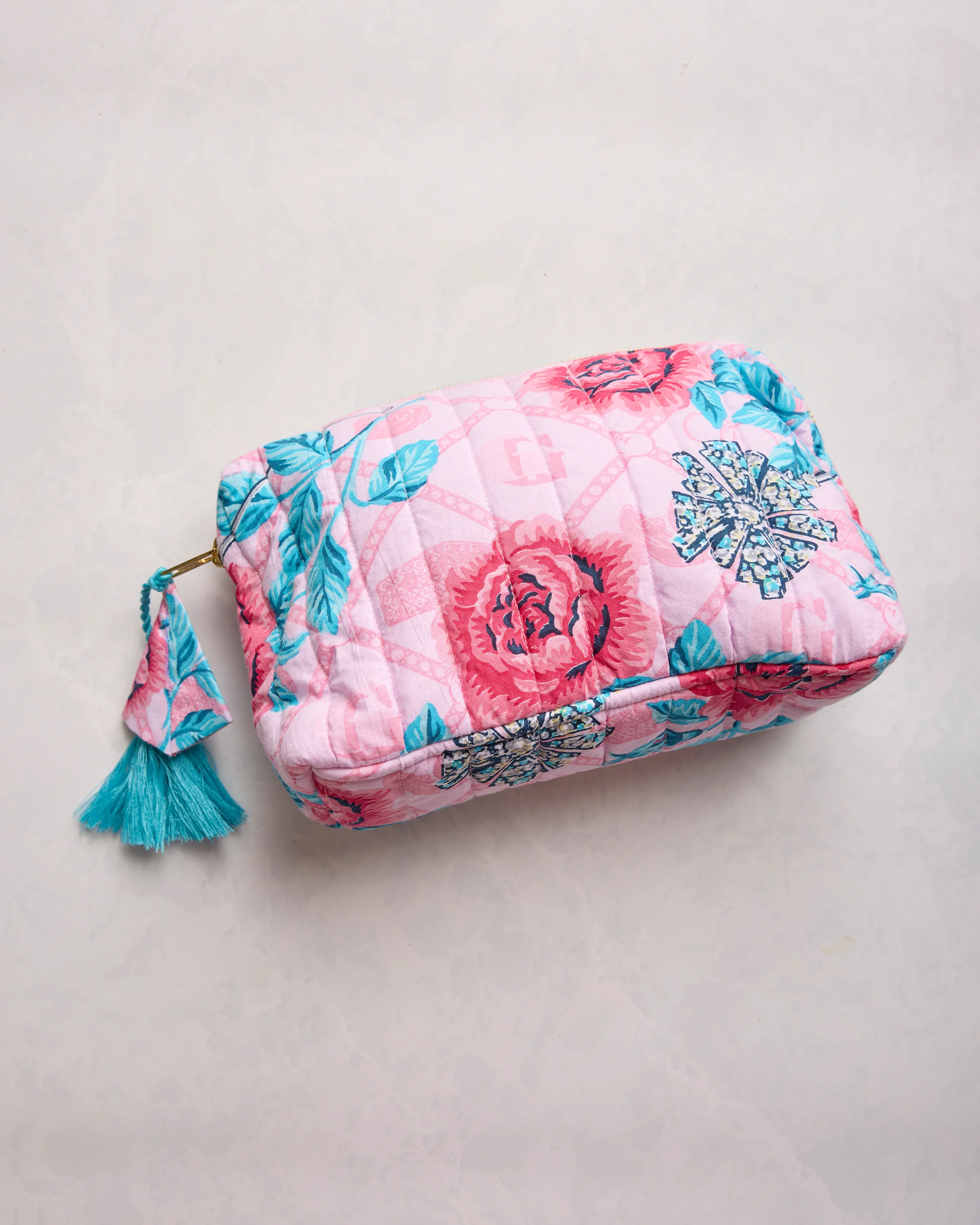 Glinda's Garden - Phoebe Pouch - Popular Pink | Printfresh