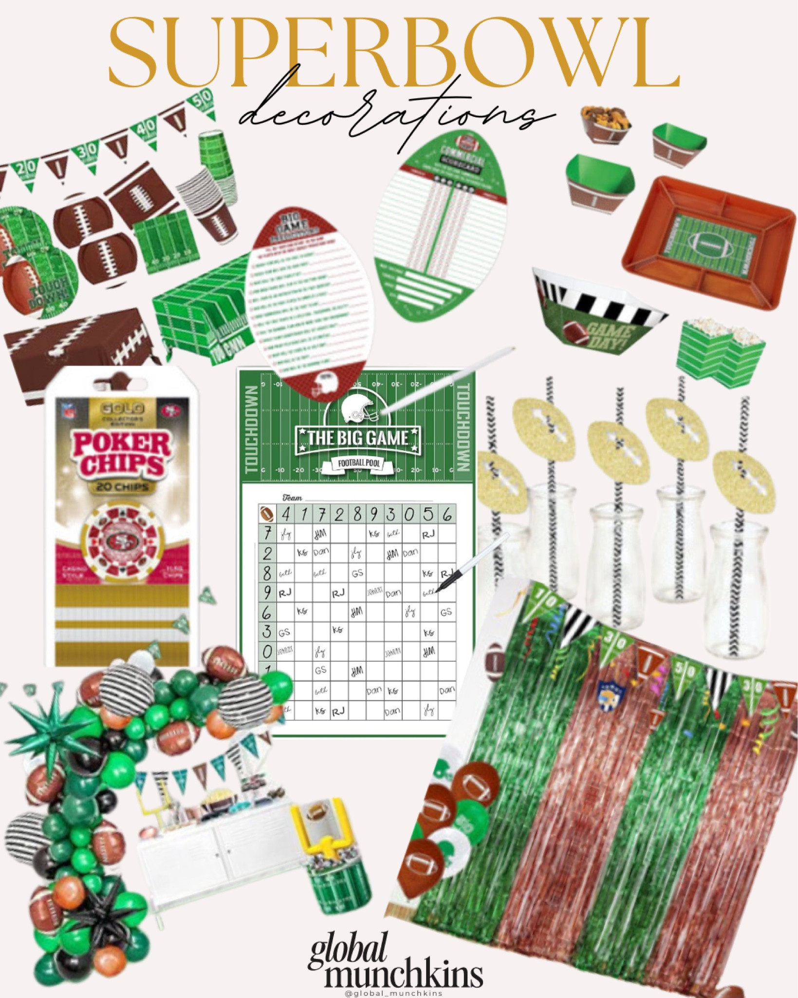 Getting ready for the big game next weekend! Love decorating and making the house festive! Found some cute decorations to be ready! #Super Bowl 

#LTKhome #LTKfamily