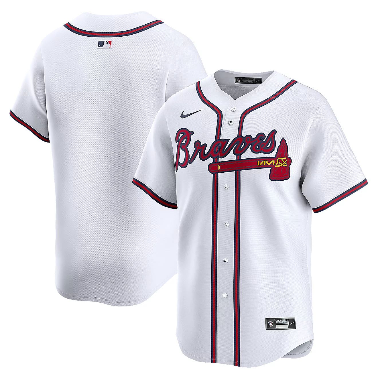 Nike Men's Atlanta Braves Home Limited Jersey | Academy | Academy Sports + Outdoors