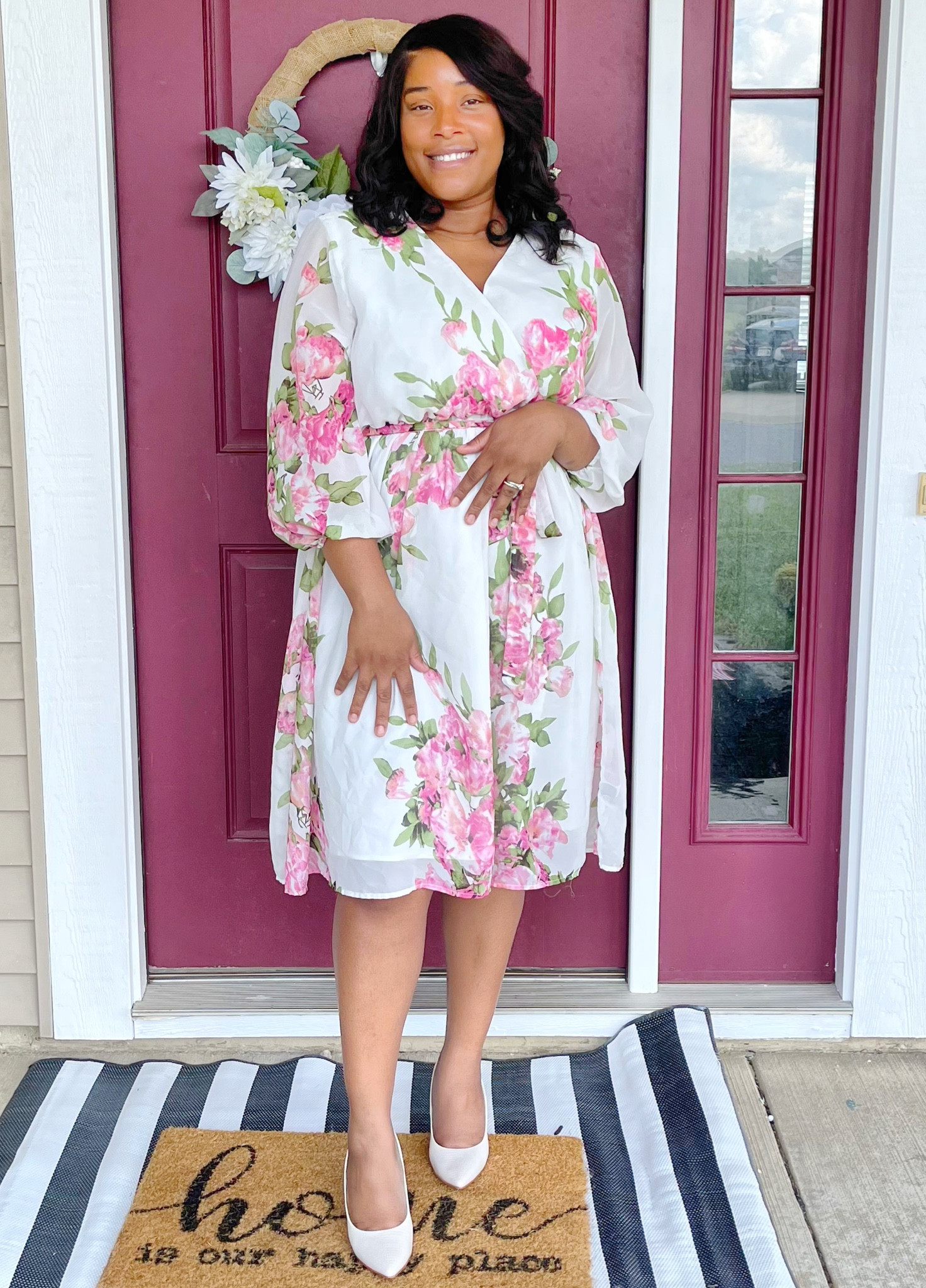 SHEIN Mulvari Plus Floral Print Wrap Belted A-line Dress

#LTKbeauty #LTKfit #LTKcurves