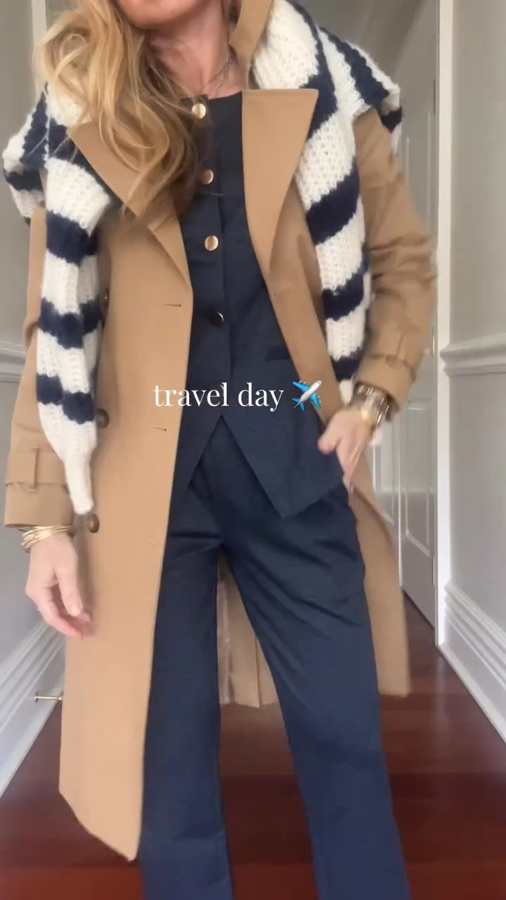 This 2 piece set looks like suiting but feels like athleisure, making it the perfect travel outfit. Just add comfortable shoes and layers for the plane. #traveloutfit 

#LTKootd #LTKTravel
