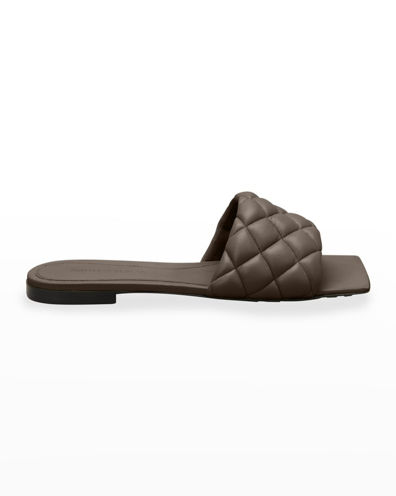 Bottega Veneta The Padded Flat Sandals | Neiman Marcus