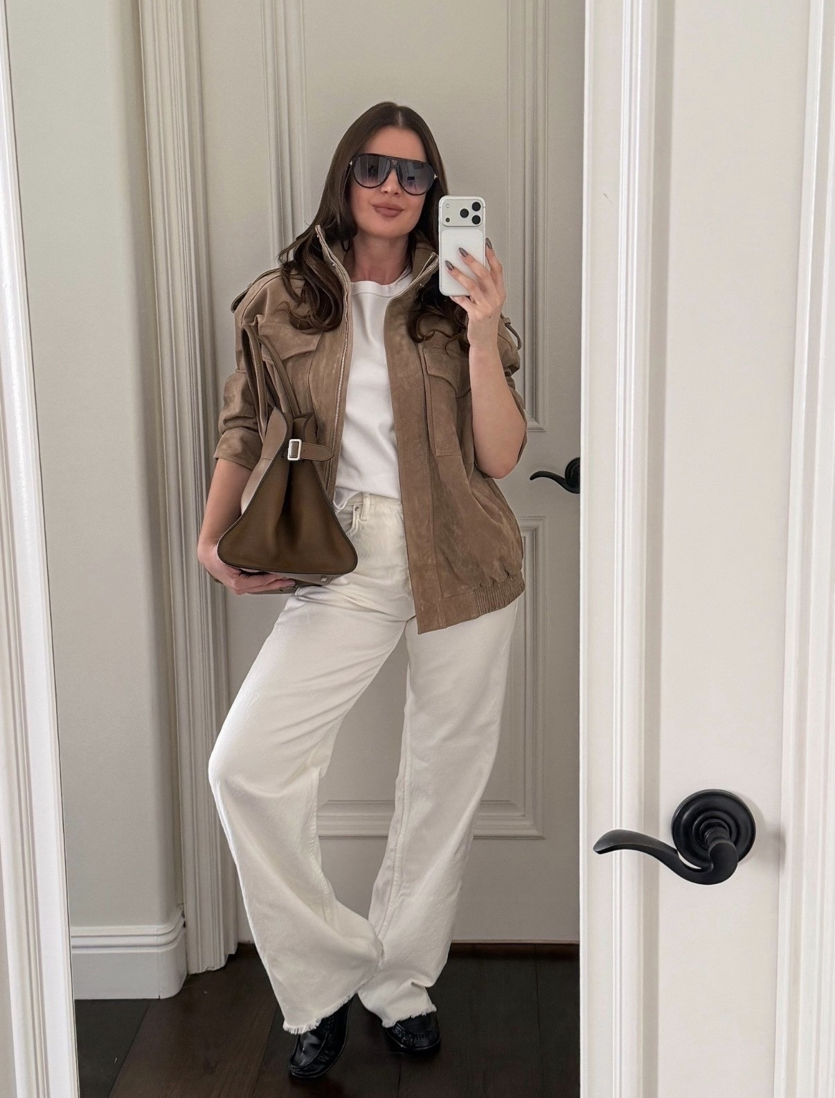Styling this viral Zara jacket with white denim and black loafers. Wearing size S. Found a similar one on amazon! (Tagged below)
#zara #suede #brown #jacket #bomber #amazonfashion #LTKCyberWeek 

#LTKFindsUnder50 #LTKFindsUnder100 #LTKootd #LTKSaleAlert #LTKgrwm