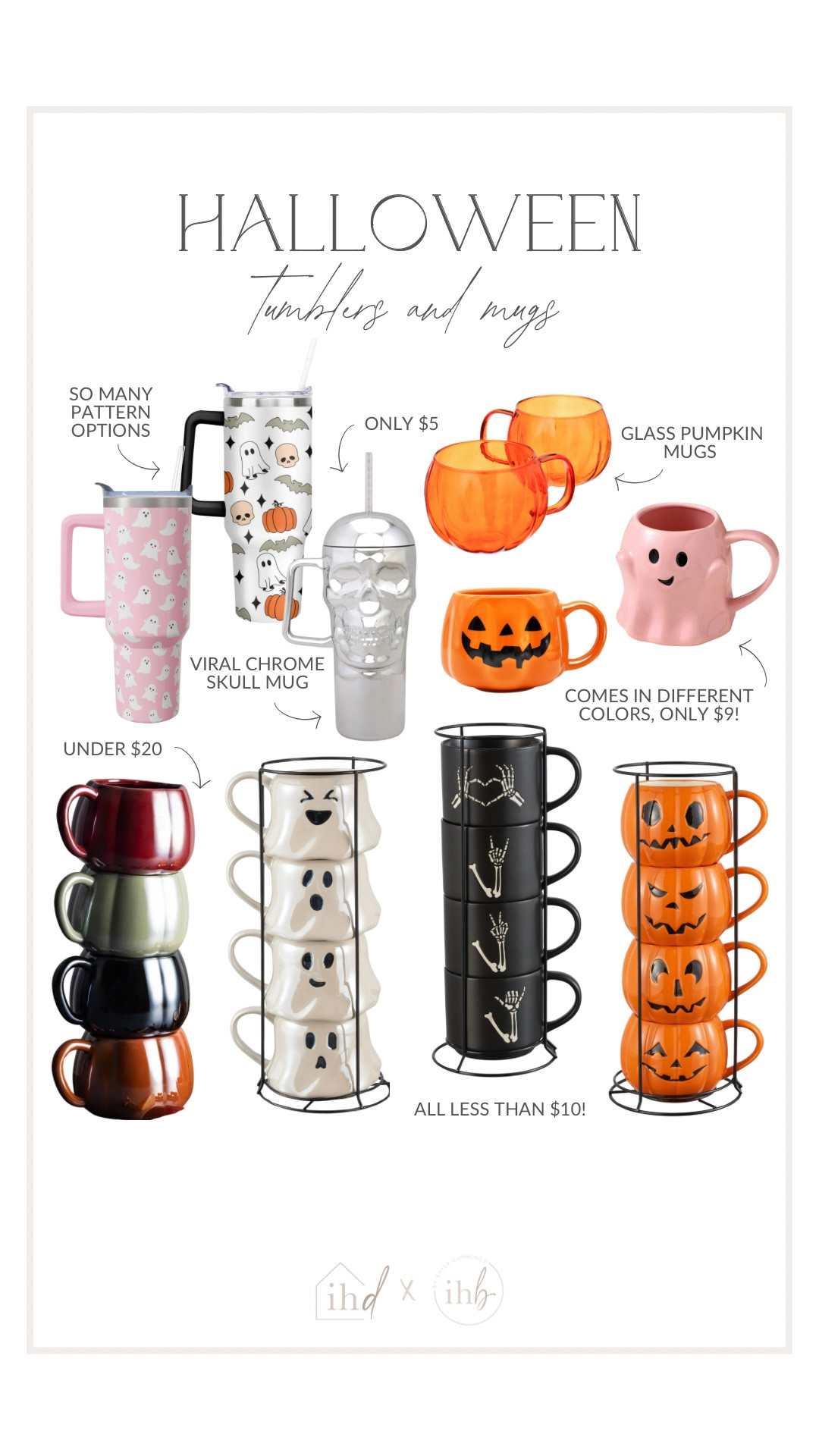 These Halloween tumblrs and mugs add the perfect touch to the spooky season! 

#walmart #walmartfinds #walmarthome #LTKFallSale, #LTKSaleAlert, #LTKHome, #LTKStyleTip, #LTKunder50 