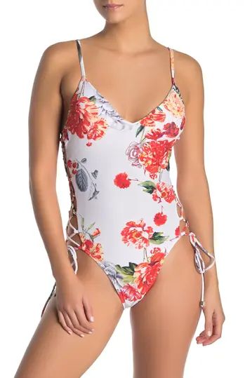 RACHEL Rachel Roy | Large Floral Print One-Piece Swimsuit | Nordstrom Rack | Nordstrom Rack