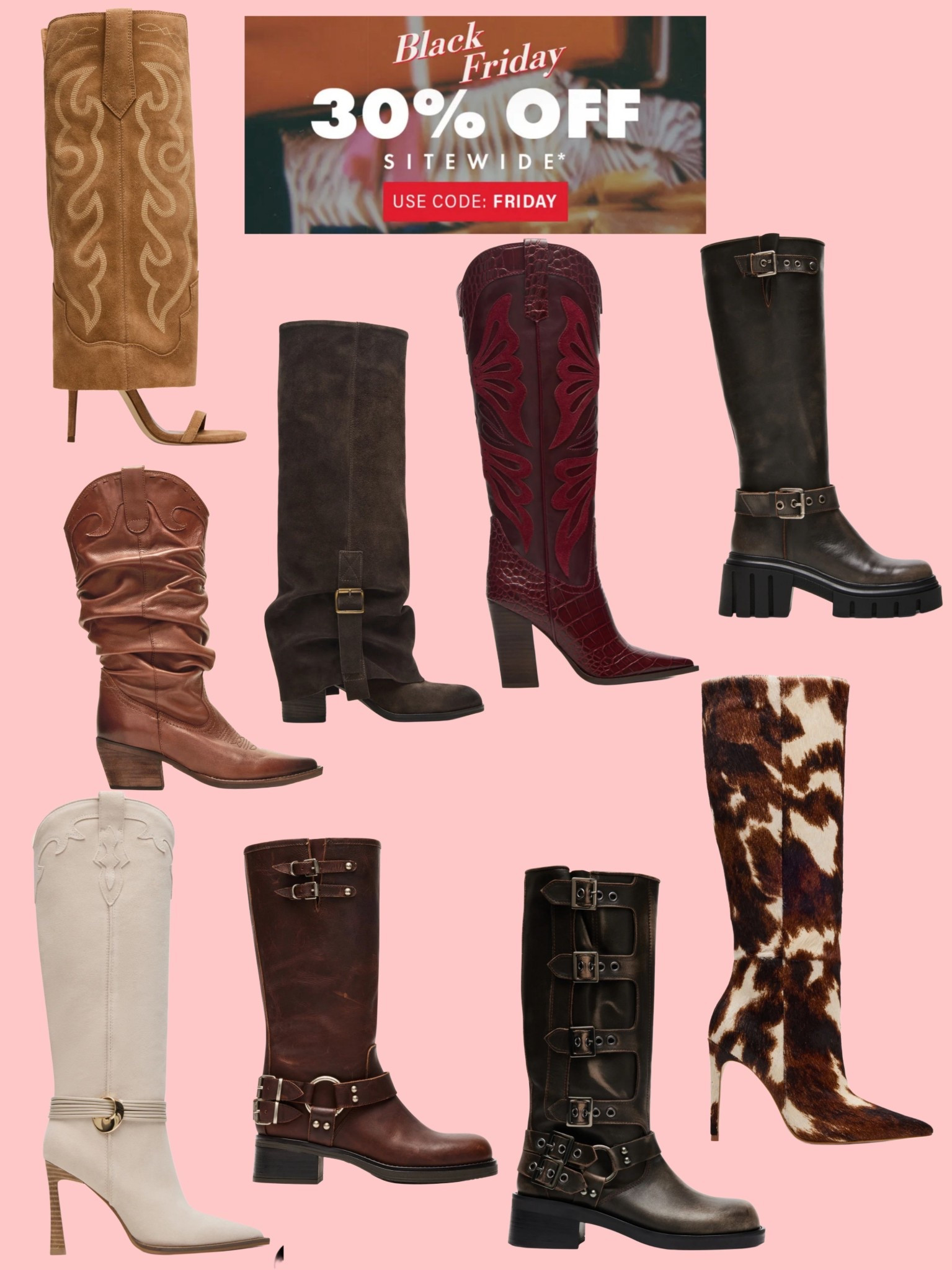 30% off site-wide sale! Several styles of dressy boots!

#LTKGiftGuide #LTKCyberWeek #LTKHoliday