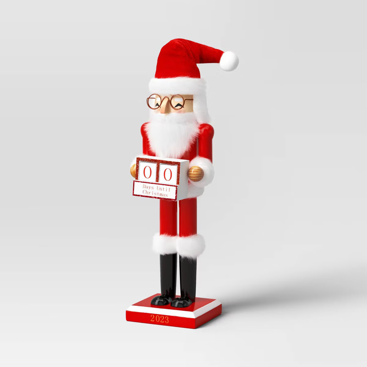 Christmas Santa Countdown Decorative Nutcracker Figure - Wondershop™ | Target