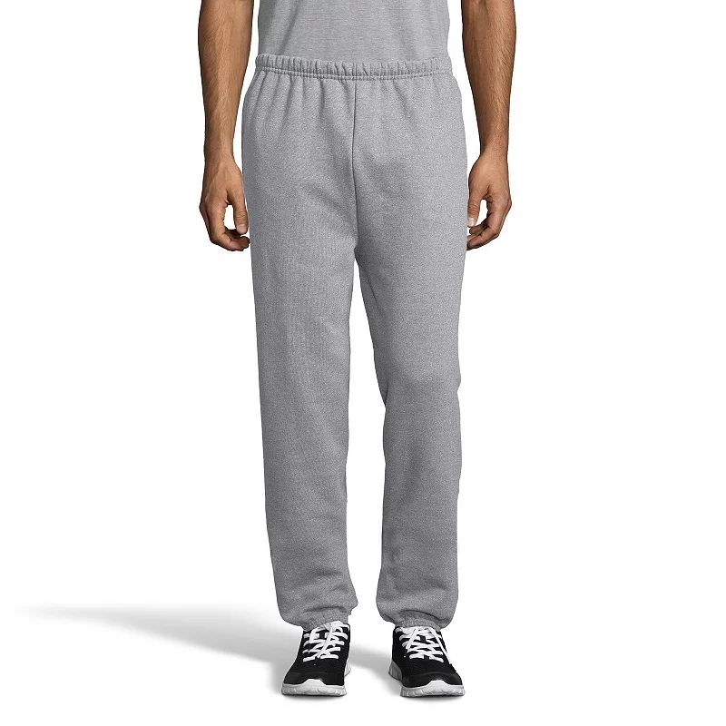 Men's Hanes Ultimate Cotton Cinched-Leg Sweatpants, Size: Large, Light Grey | Kohl's