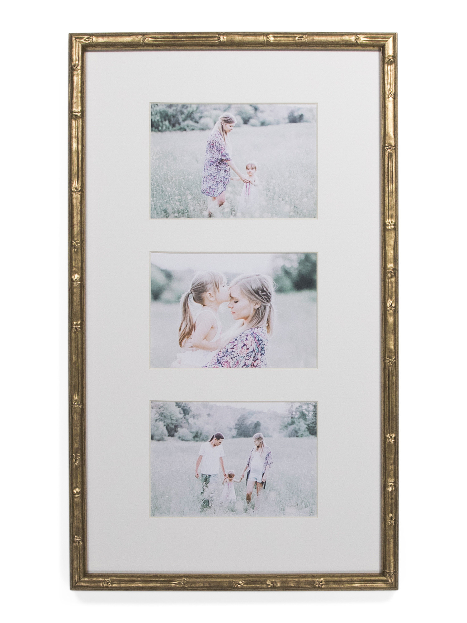 12x21 Matted To 5x7 Bamboo Edge Wall Collage Frame | TJ Maxx