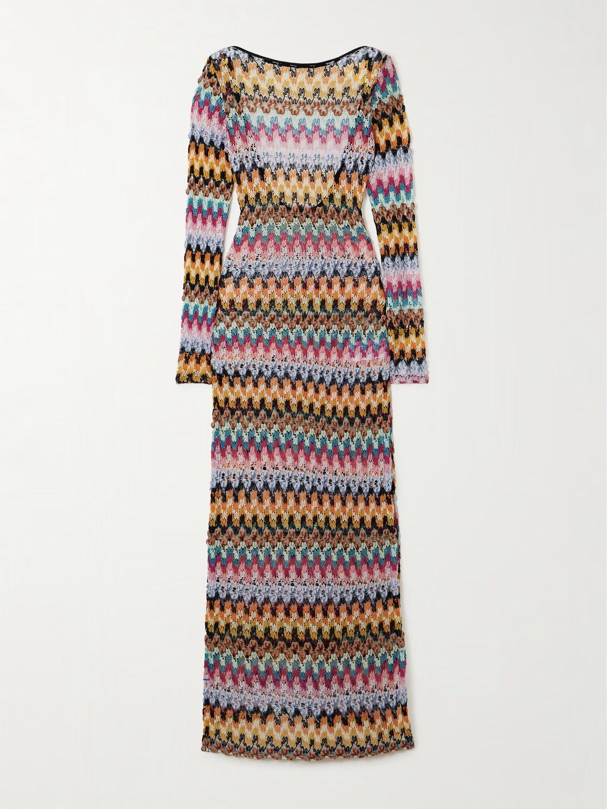 Missoni - Open-back Metallic Crochet-knit Maxi Dress - Multi - IT40 | NET-A-PORTER APAC