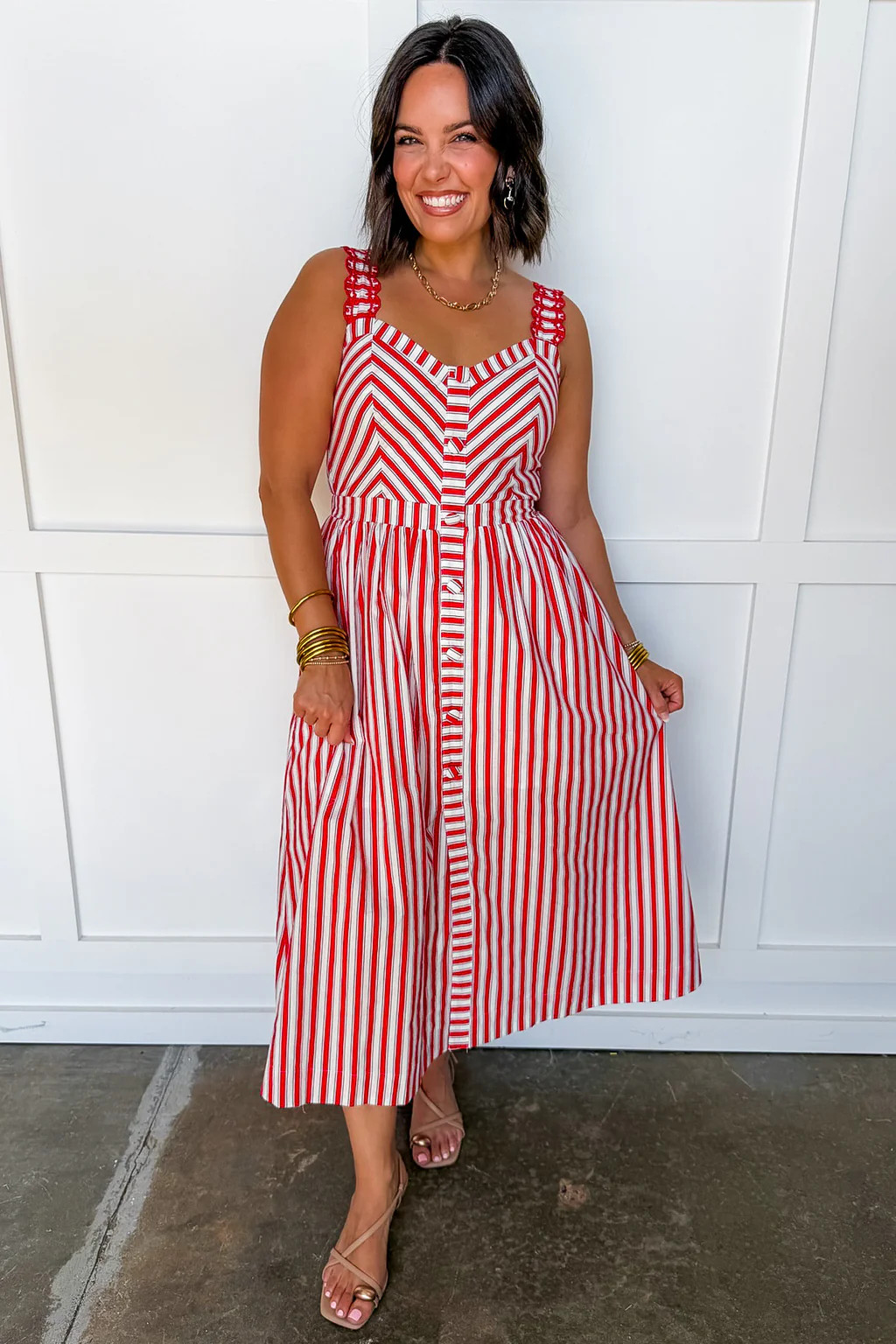 The American Sweetheart Midi Dress | Jules & James Boutique