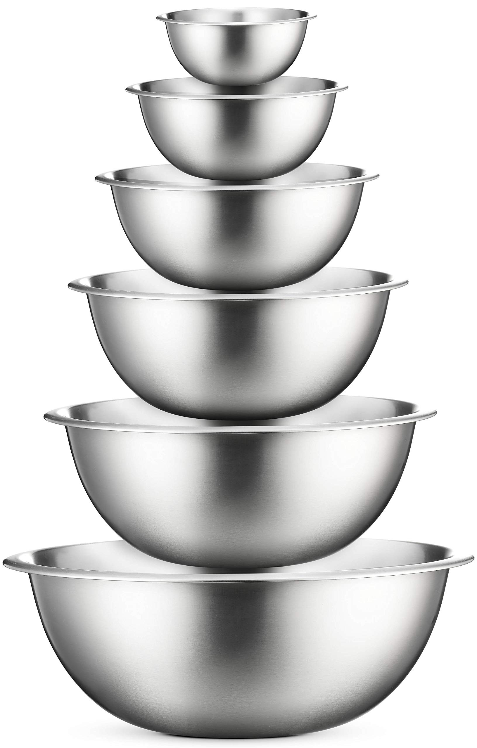 Premium Stainless Steel Mixing Bowls (Set of 6) Stainless Steel Mixing Bowl Set - Easy to Clean, ... | Amazon (CA)