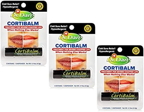 Cortibalm -3 Pack -for Dry Cracked Lips - Healing Lip Balm for Severely Chapped Lips- Designed fo... | Amazon (US)
