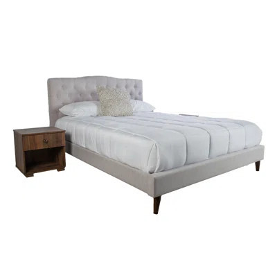 Upholstered Bed With 2 Nightstands | Wayfair North America