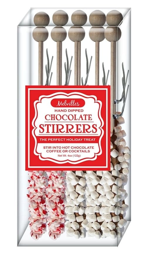 Melville Candy Mini Marshmallow Chocolate Spoons & Peppermint Stirrers Gift Set (Peppermint Stirr... | Amazon (US)