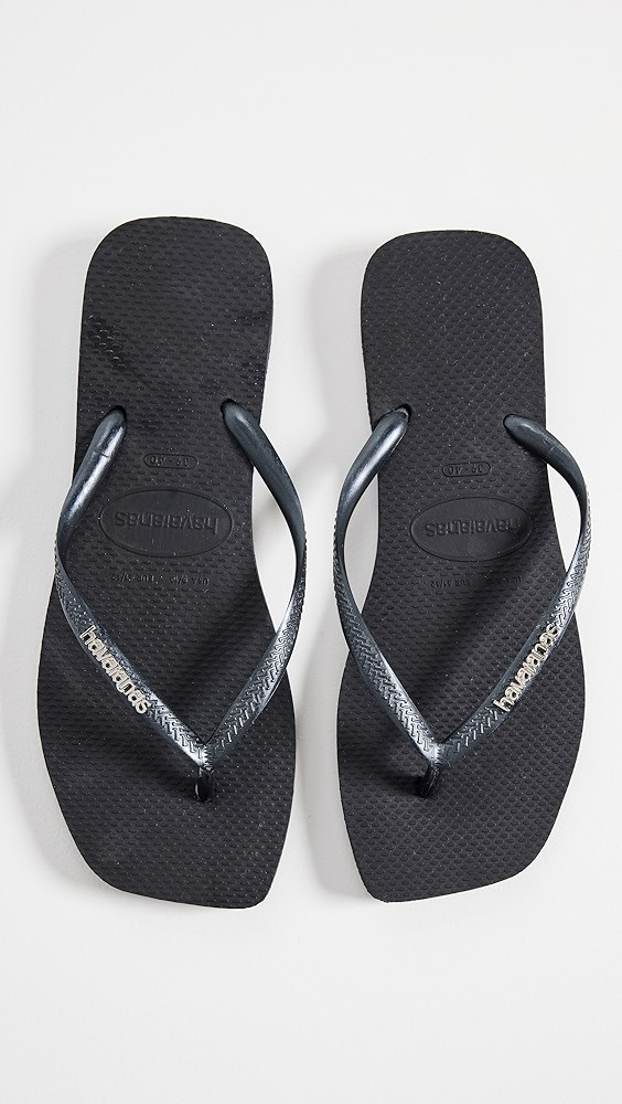 Havaianas Slim Square Pop Up Logo Flip Flops | Shopbop | Shopbop