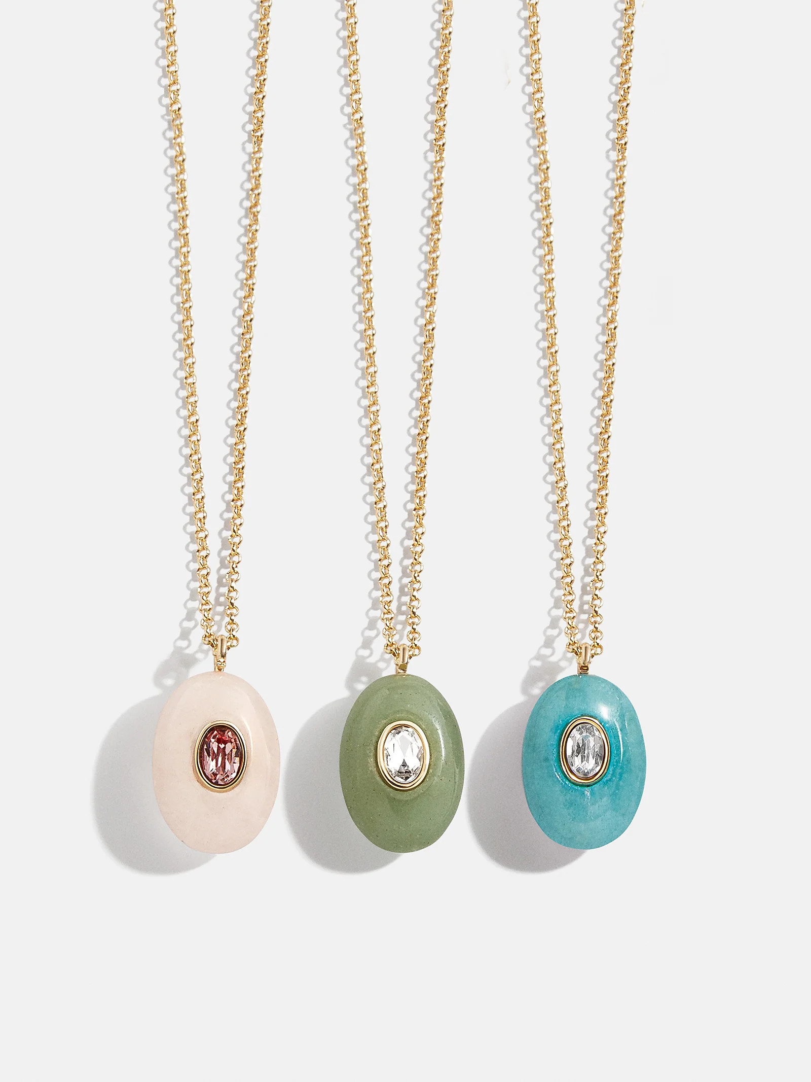 Aura Semi-Precious Pendant Necklace - Green | BaubleBar