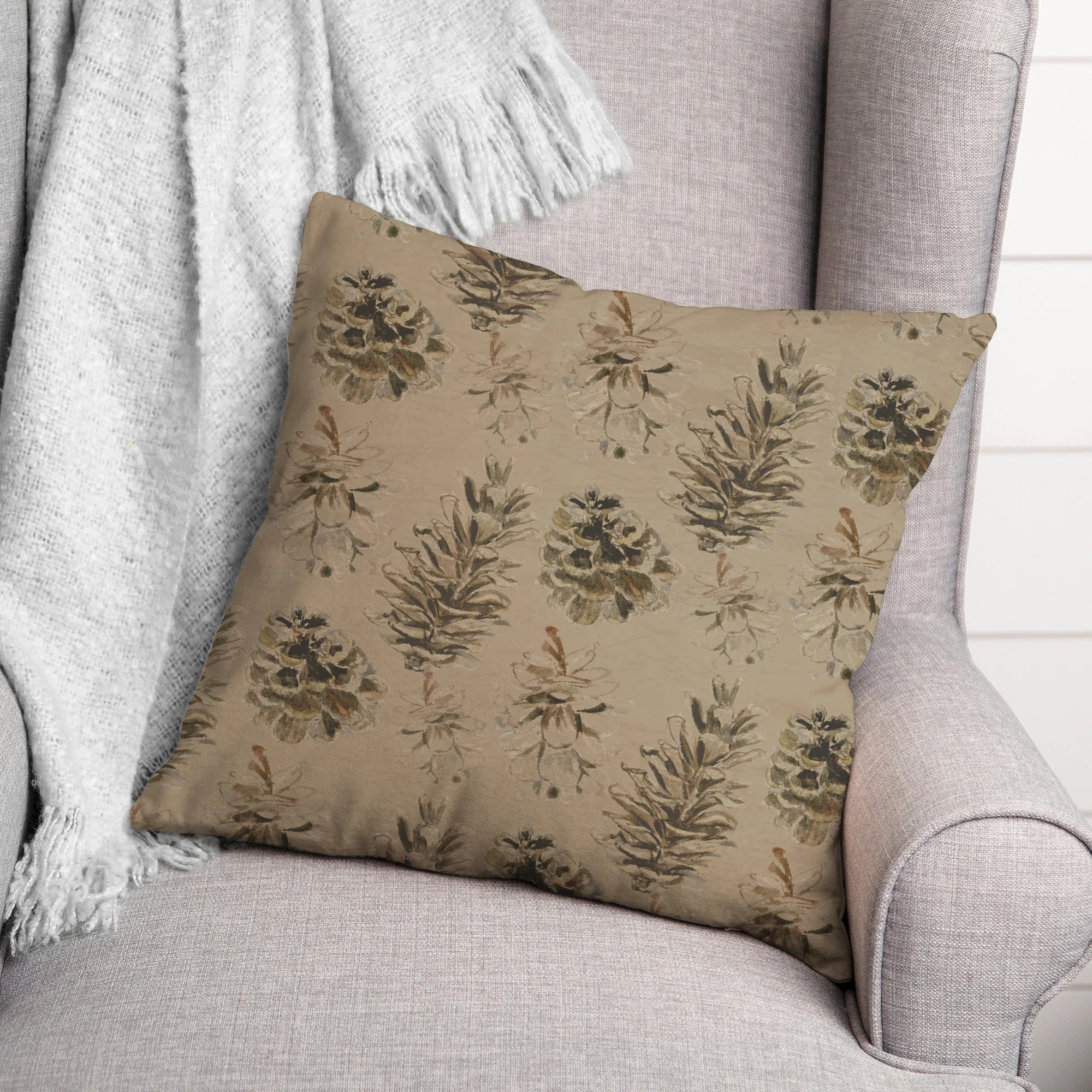 Floral Square Throw Pillow | Wayfair North America