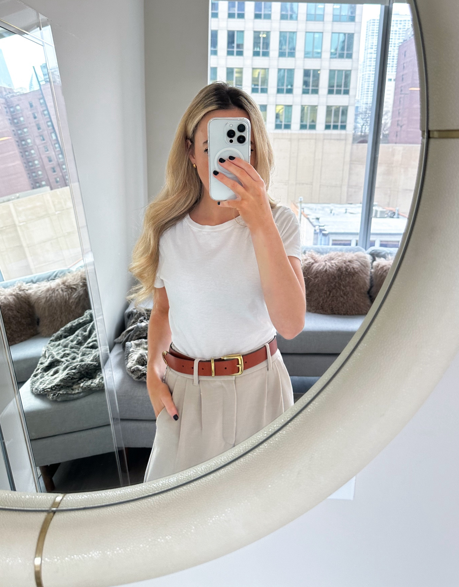 Abercrombie Sloane Pants-

Workwear, office look, comfortable work outfit, white tee ootd, high waisted trouser, Madewell leather belt, teardrop earrings, teacher outfit, target workwear #LTKSpringSale 

#LTKworkwear #LTKfindsunder100 #LTKxTarget

#LTKStyleTip #LTKWorkwear #LTKFindsUnder100