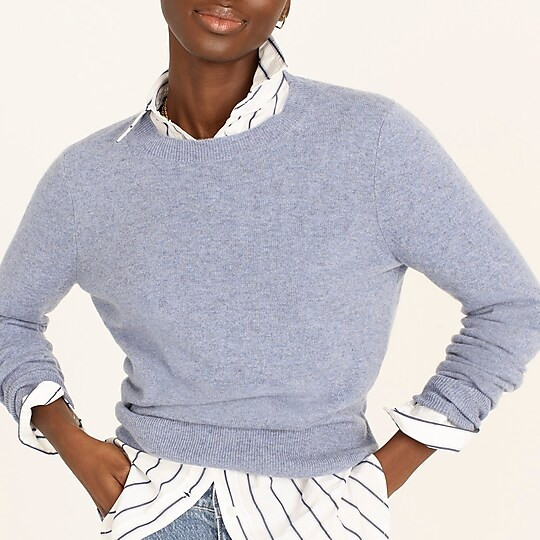 Cashmere classic-fit crewneck sweater | J. Crew US