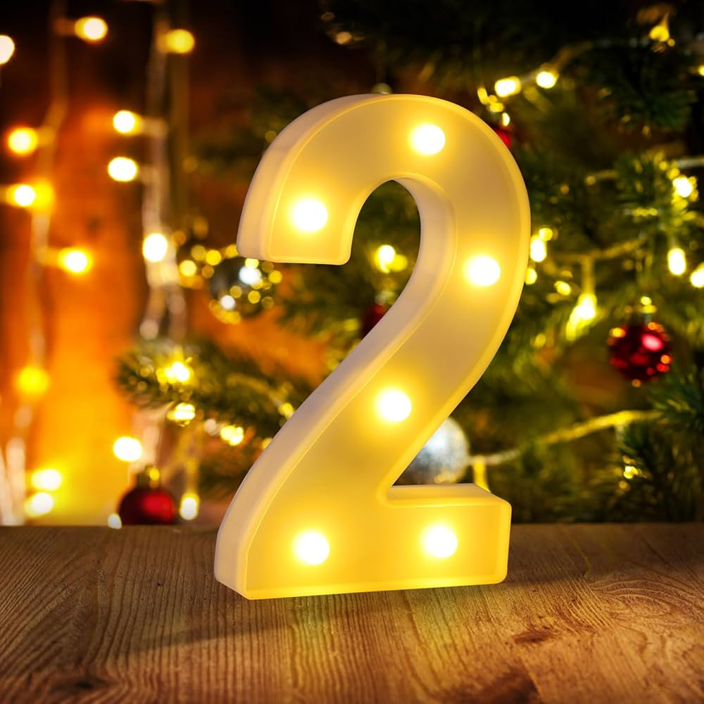 2nd Birthday Decorations for Girls Boys,Two Year Old Birthday Decorations Centerpieces Table,Ligh... | Amazon (CA)