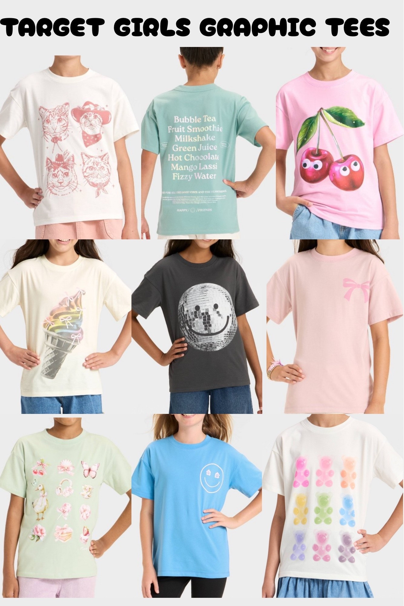 Target Girls Graphic Tees