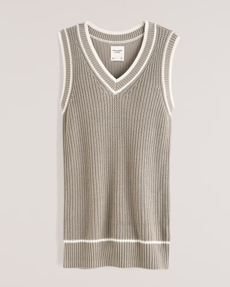 Women's Sleeveless Vest Mini Sweater Dress | Women's New Arrivals | Abercrombie.com | Abercrombie & Fitch (US)