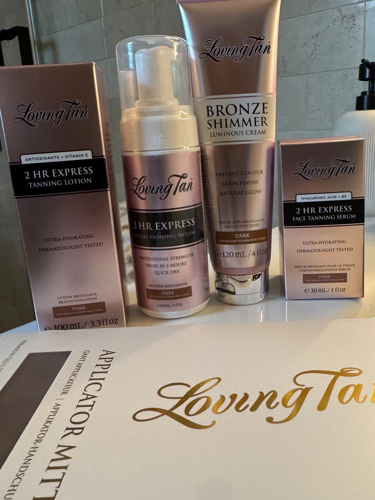 Code Adelina gets you a free applicator mitt with purchase 