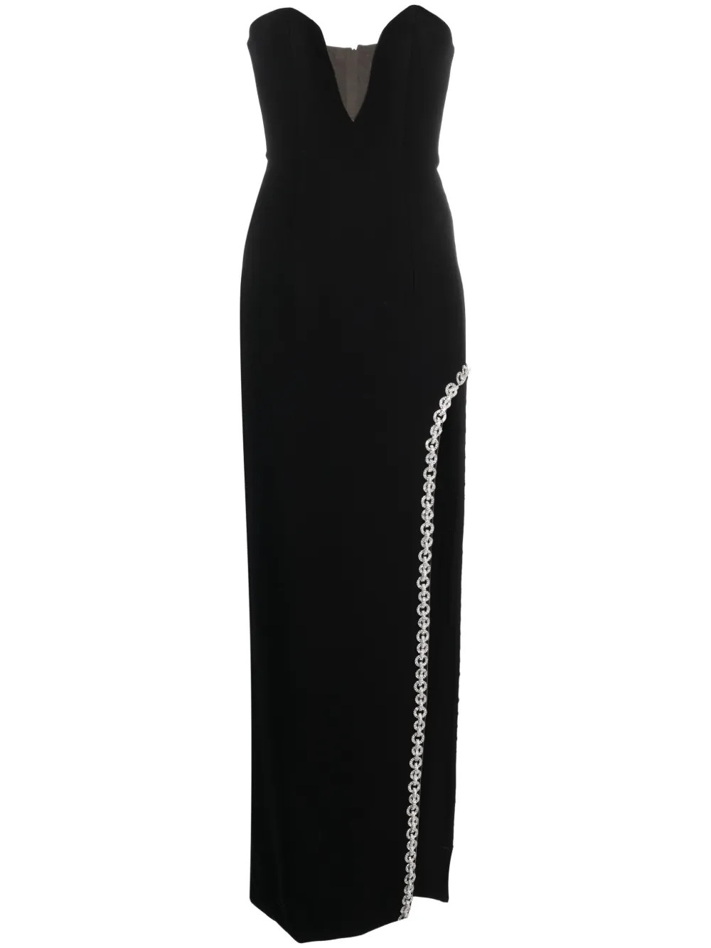 NISSA crystal-embellished Maxi Dress - Farfetch | Farfetch Global