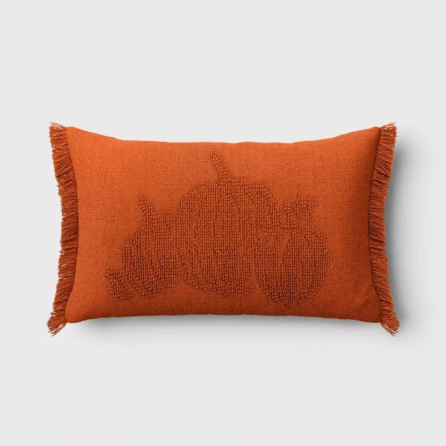 Tufted Pumpkin Throw Pillow - Threshold™ | Target