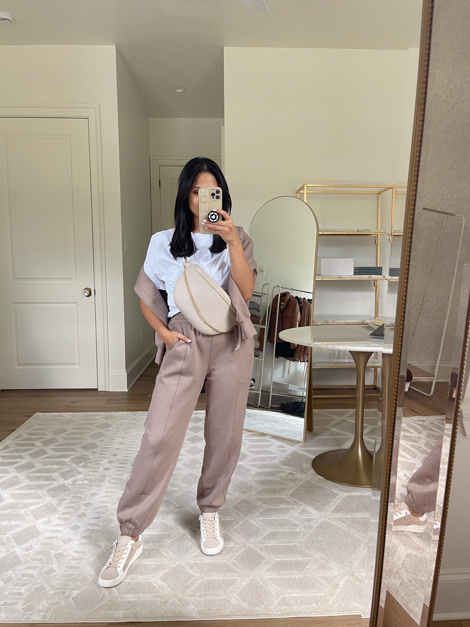 I have last year’s version of this jogger set in 3 colors because it’s that good! So naturally I got another color in the new version. Wearing a size small “short” length in the bottoms and a small in the top. Take 20% OFF with code: AFLTK 
Also, take 20% OFF my @giginewyork sling bag with code: HAUTE20
#casualstyle #fallstyle #giginewyork 

#LTKTravel #LTKItBag #LTKFitness