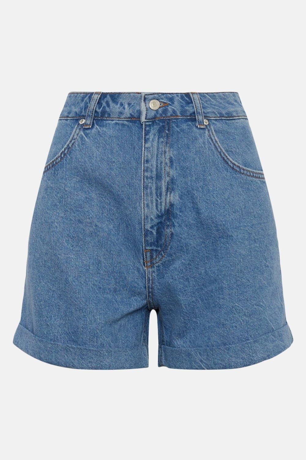 Denim Mom Shorts | Warehouse UK & IE