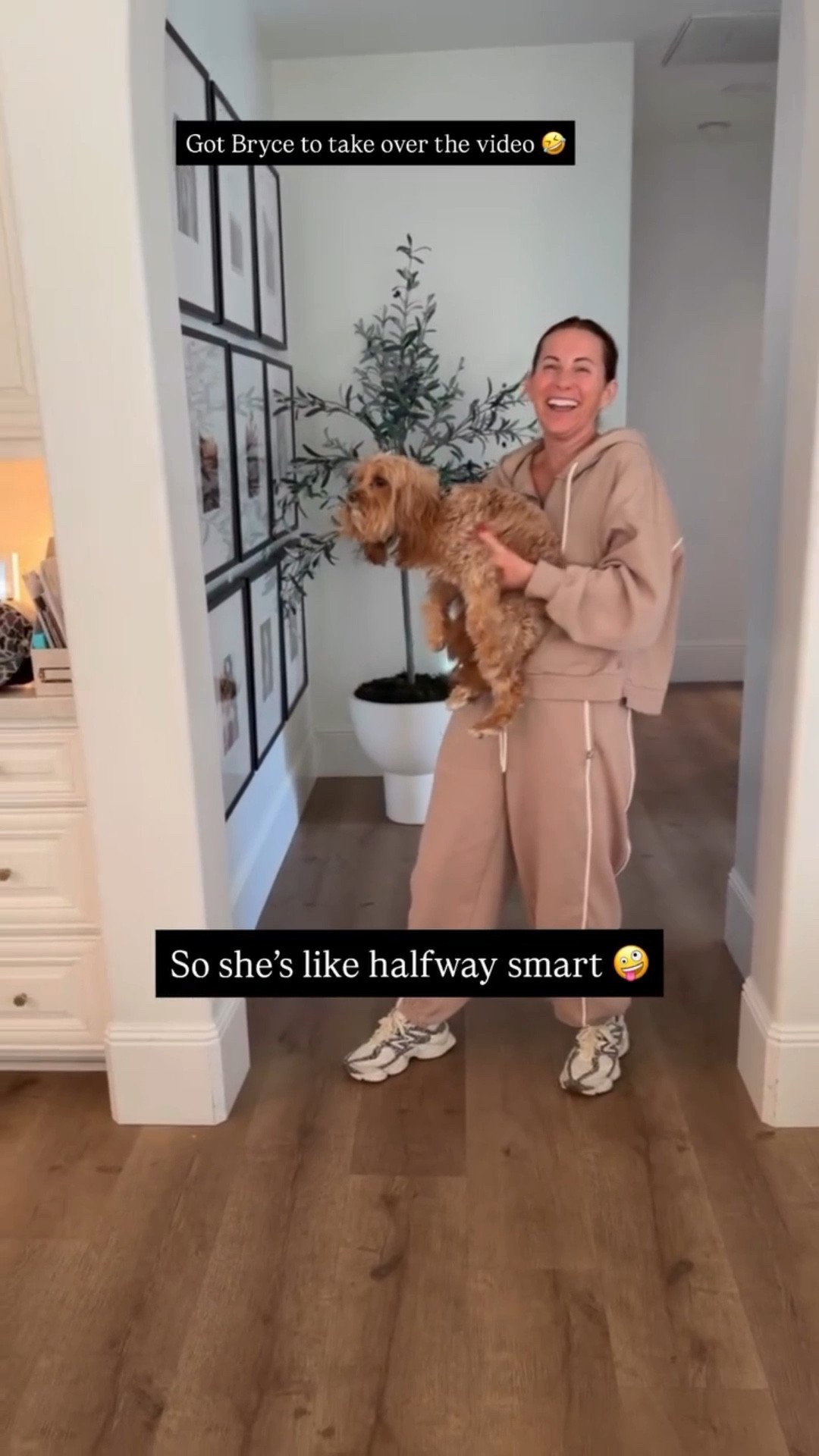 Got Bryce to take over the video 🤣 So she’s like halfway smart 🤪