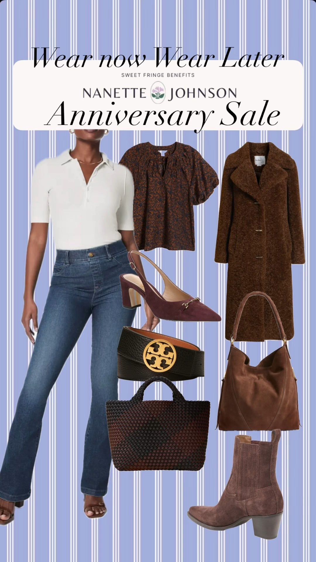 Spanx flare jeans I wear a medium petite for a very fitted look. Size up if you want them more relaxed. 

I’ve put together two ways to style these jeans. When the temps fall, add a sweater, boots, and this Teddy coat and a suede bag and you are transformed for the cooler tips. 

I love these suede pointed toe booties. They look so good with pants and really elongate and slim your legs size up behalf and they’ll be comfortable to wear. 

Fall boots, Nordstrom anniversary sale jeans boots coats, Sam Edelman, Tory Burch, Naghedi slingbacks suede purse

#ltknordstrom 

#LTKSaleAlert #LTKOver40 #LTKPetite