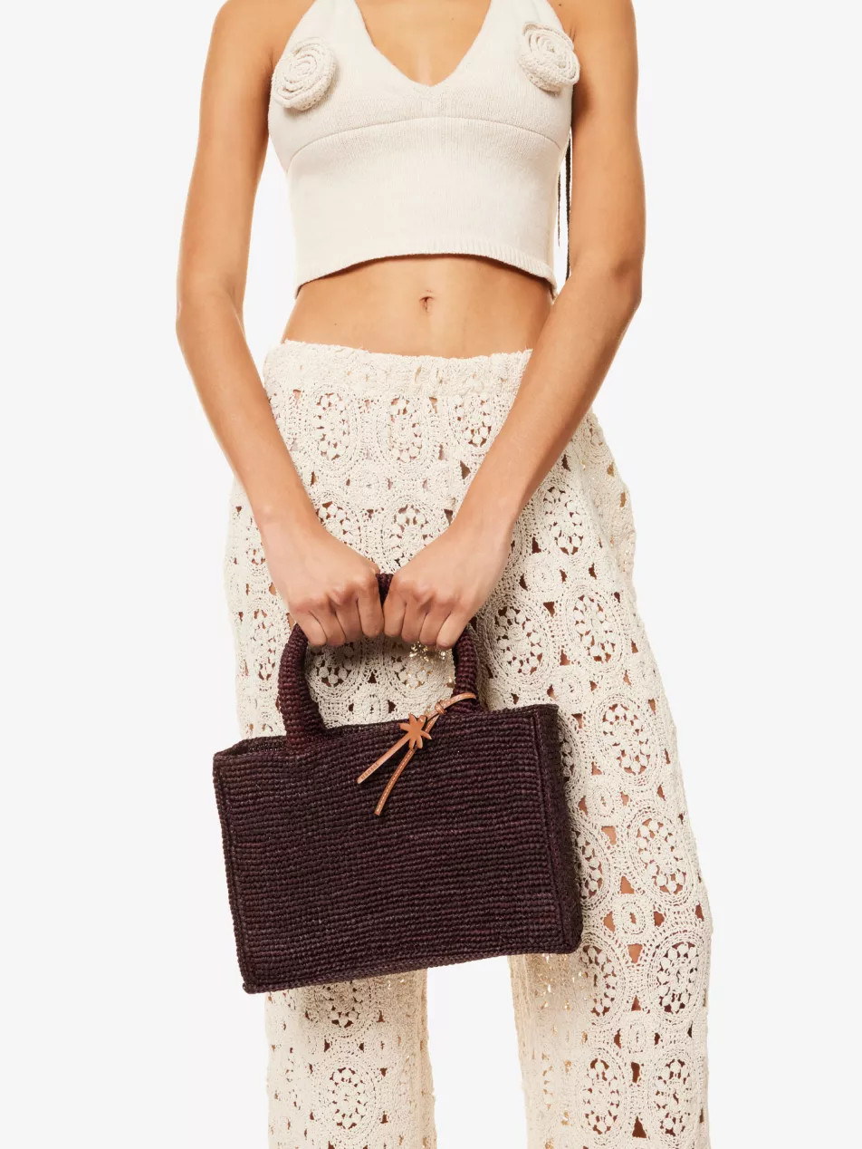 Sunset small raffia tote bag | Selfridges