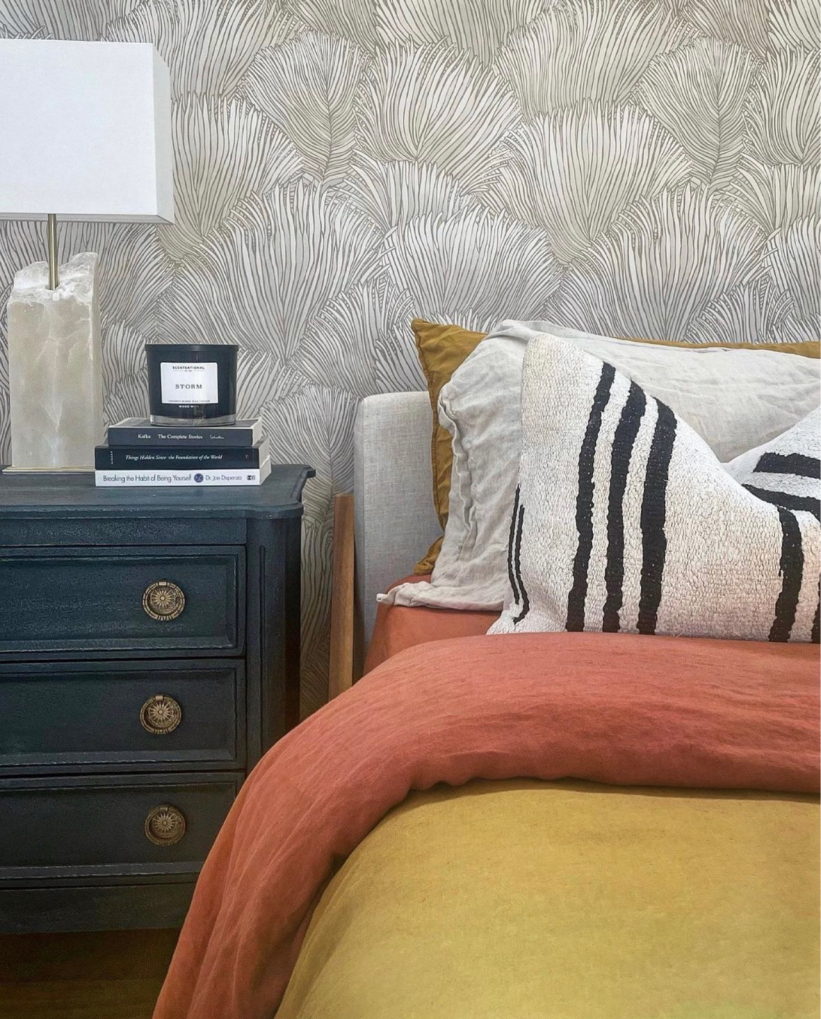 It’s vignette o’clock and I’d just like to take a minute for this wallpaper ☝🏻 Austin global bedroom design by @holleyhouseco

#LTKtravel #LTKhome #LTKstyletip