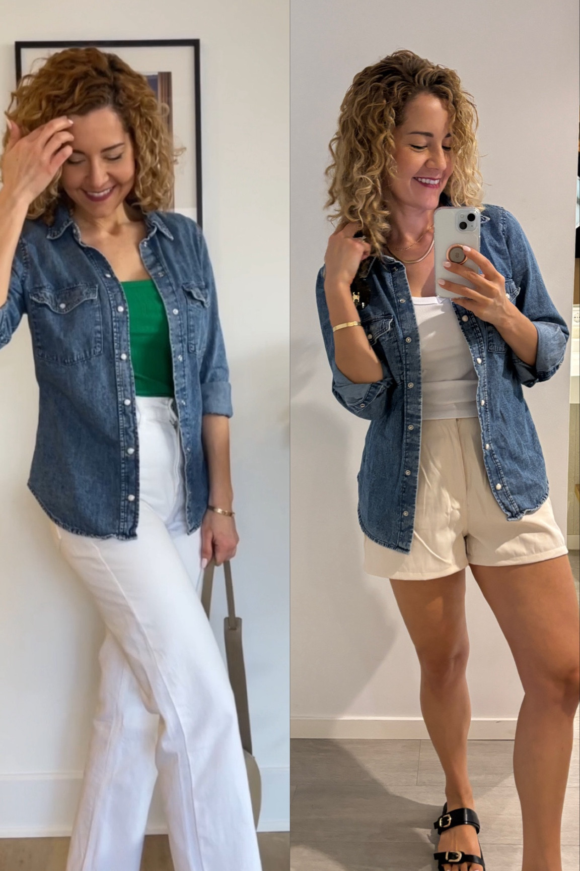 Jean shirt two ways 

#LTKcanada #LTKstyletip #LTKautumn