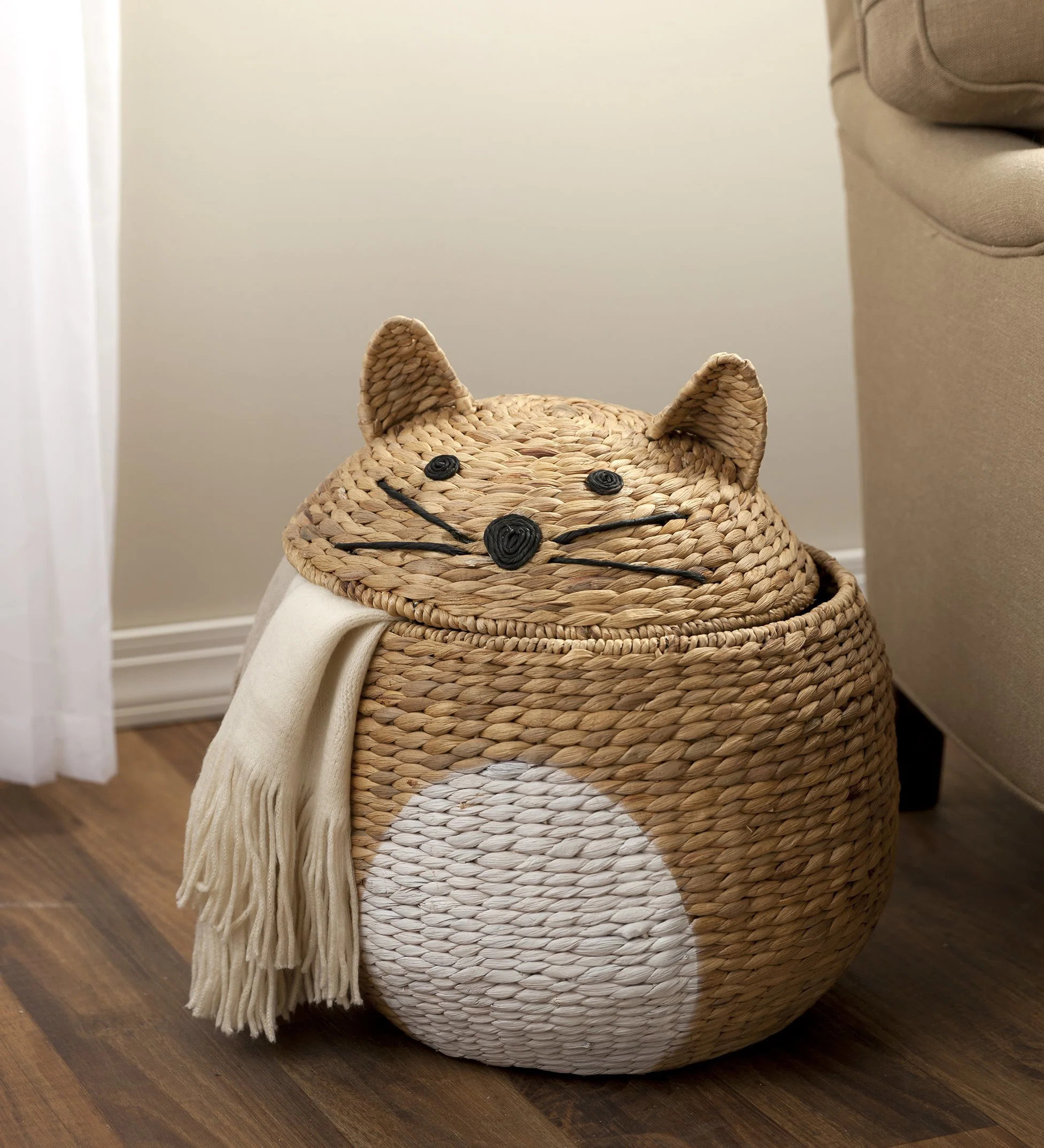 Bayou Breeze Woven Cat-Shaped Storage Basket & Reviews | Wayfair | Wayfair North America