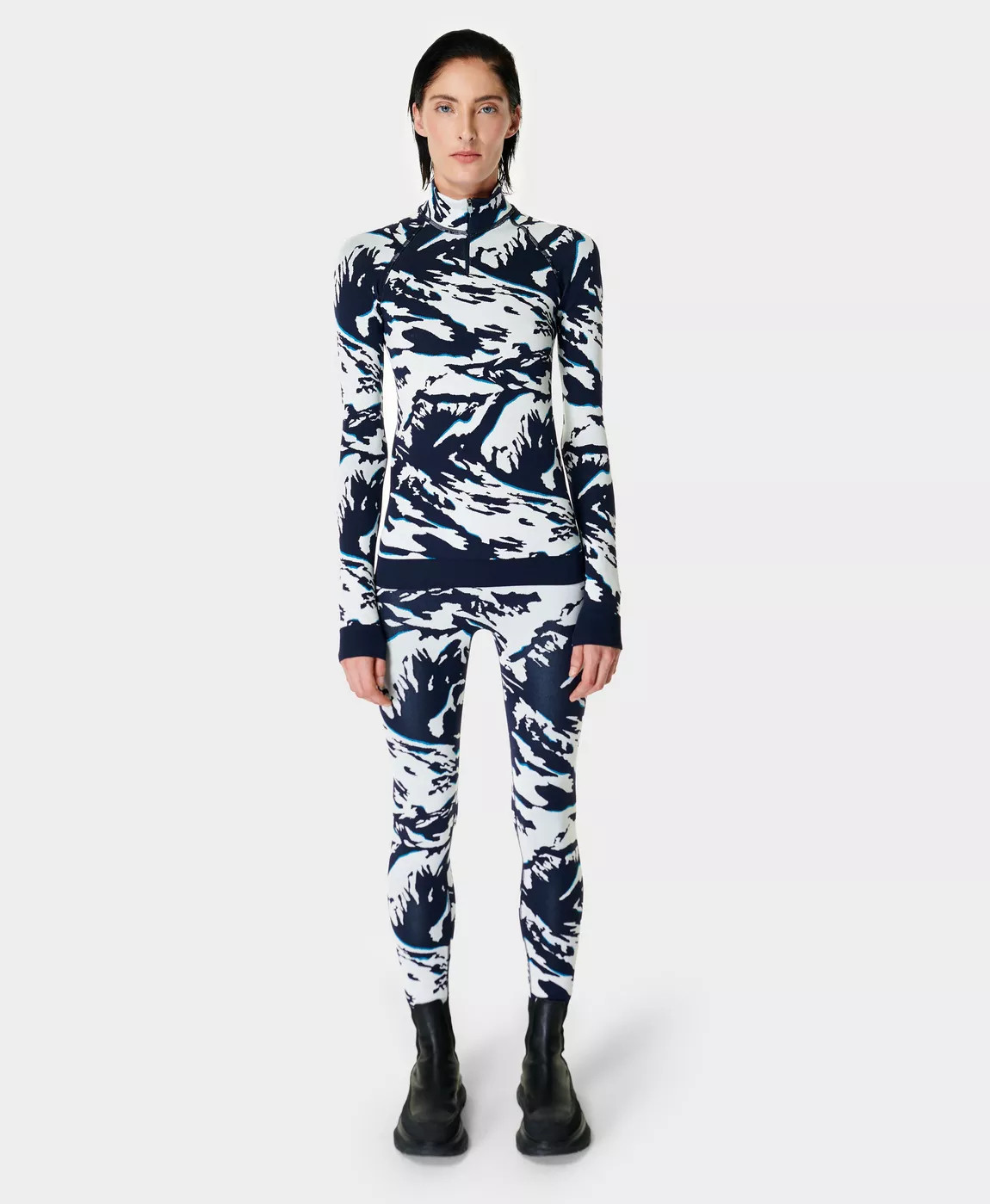 Peaks Half Zip Ski Base Layer Top  | Sweaty Betty | Sweaty Betty UK