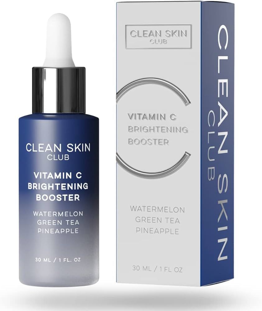 Clean Skin Club Vitamin C Serum & Brightening Booster, Vitamins A, E, D & K, Anti Aging Collagen ... | Amazon (US)