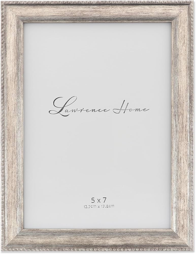 Lawrence Frames Classic Bead Picture Frame, 5x7, Silver | Amazon (CA)