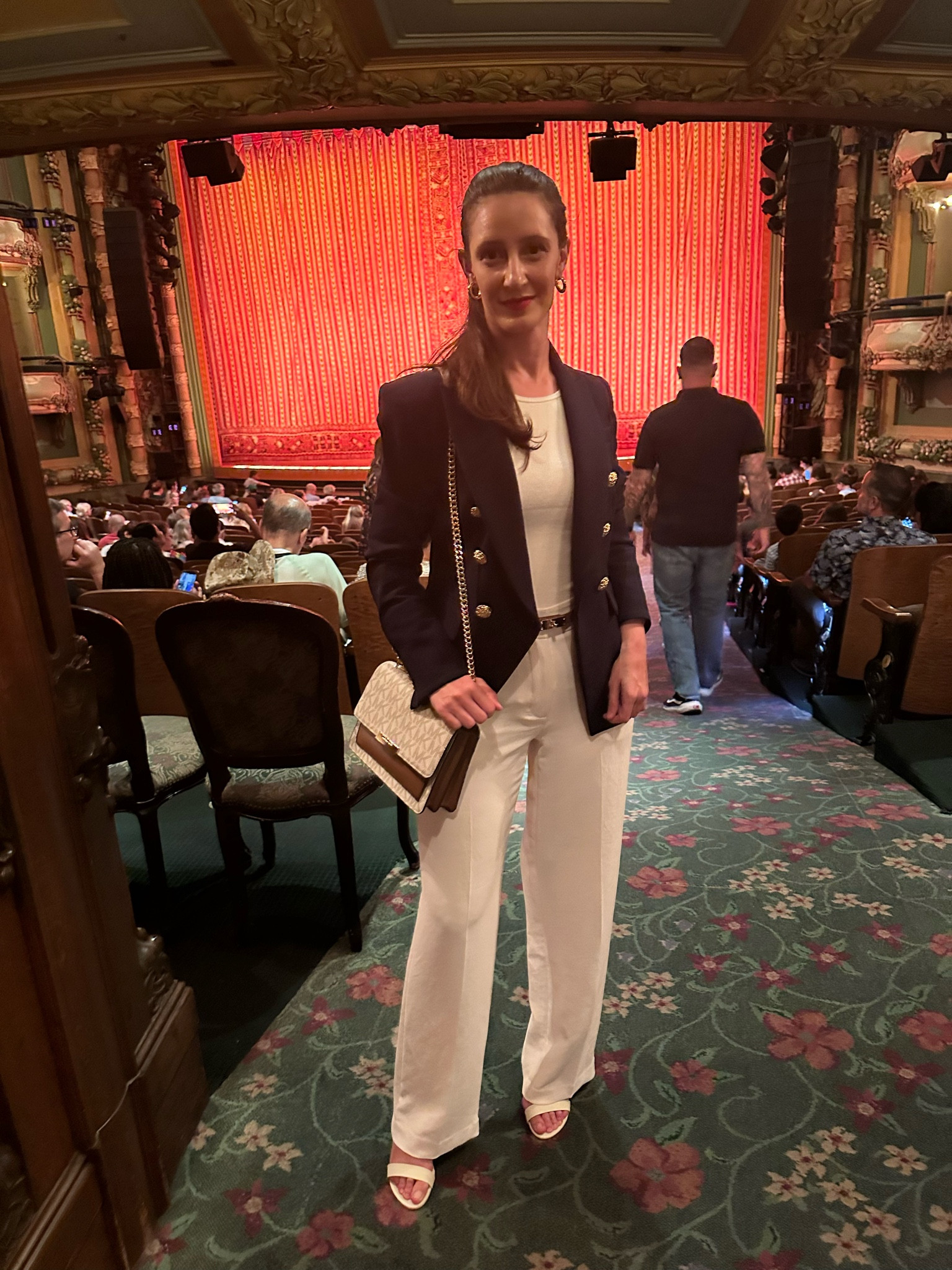 Off white and navy outfit | business casual chic outfit idea for summer 

#LTKWorkwear #LTKStyleTip