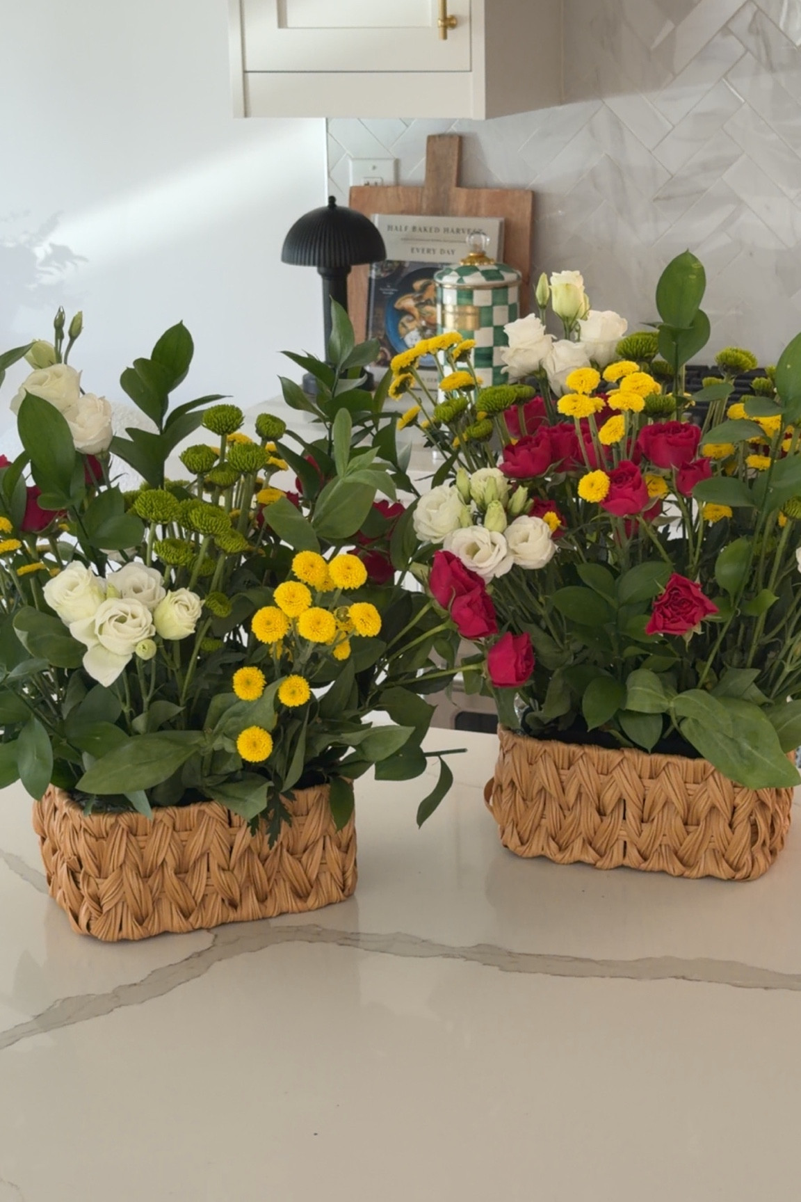 Basket flower arrangement 

#LTKMothersDay #LTKSaleAlert