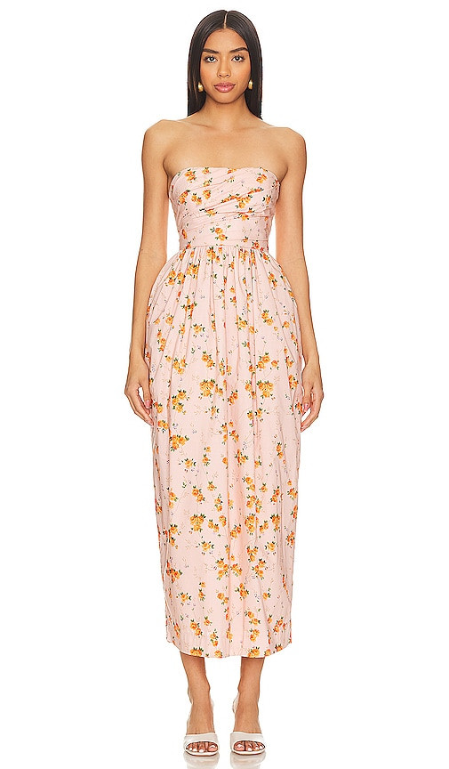 LoveShackFancy Luxie Dress in Pink. - size 2 | Revolve Clothing (Global)