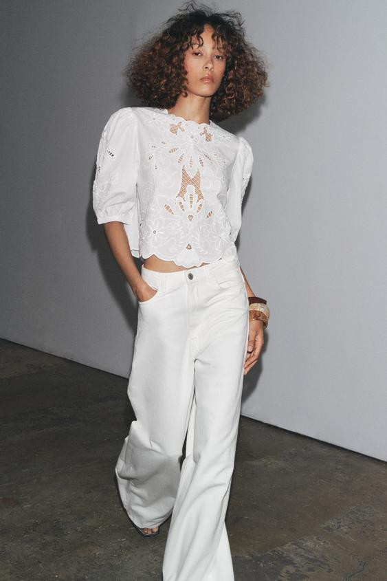 ZW COLLECTION ROMANTIC BLOUSE | Zara US