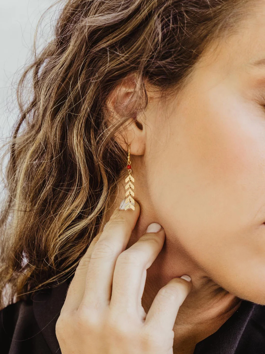 Desert Wildflower Chevron Earrings | Joffa Marketplace