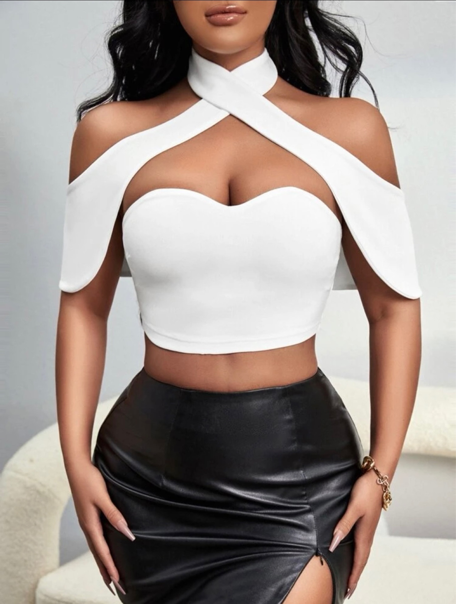 Cold shoulder crop top 🤍 
#whiteshoulder #whitecroptop #whitetop #sheintop #sheinwhitetop #sheinoutfits #whitetops #whitecroptops

#LTKunder50 #LTKstyletip #LTKbeauty