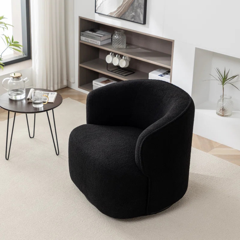 Jalena Upholstered Swivel Barrel Chair | Wayfair North America