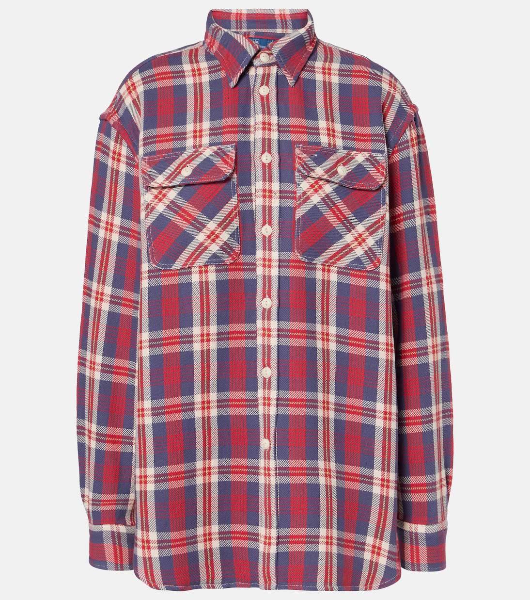 Checked cotton twill shirt | Mytheresa (US/CA)